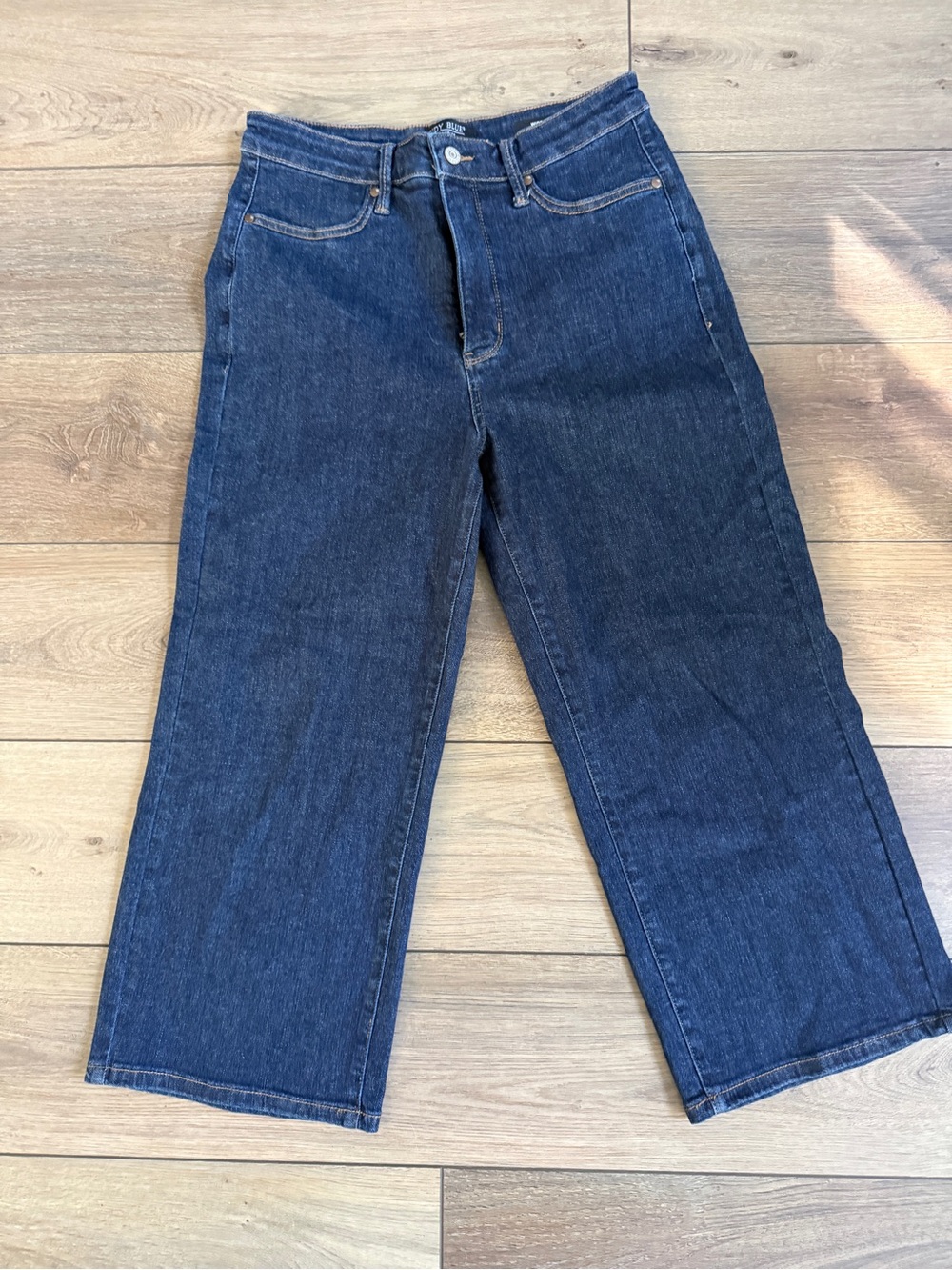 Judy Blue Dark Blue High-Rise Wide Leg Jeans